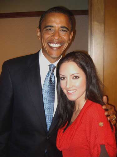 Danica with Barack Obama